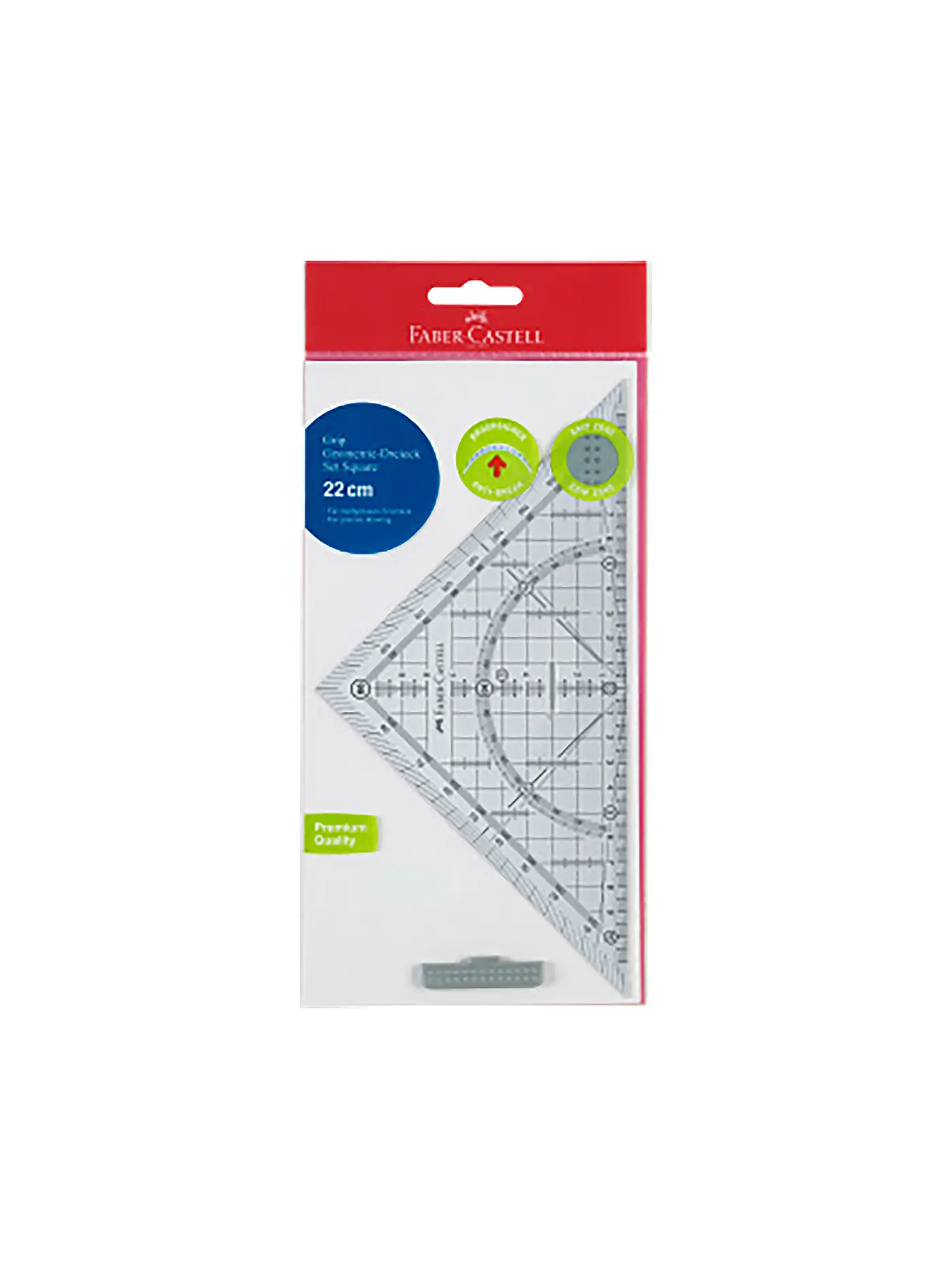 FABER-CASTELL | Grip Geometrie-Dreieck groß mit Griff | 
